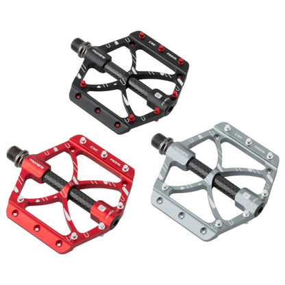 PROMEND PD-M52C 1 Pair Bicycle Aluminum Alloy + Carbon Fiber Tube Bearing Pedals (Black) - Pedals by PROMEND | Online Shopping UK | buy2fix