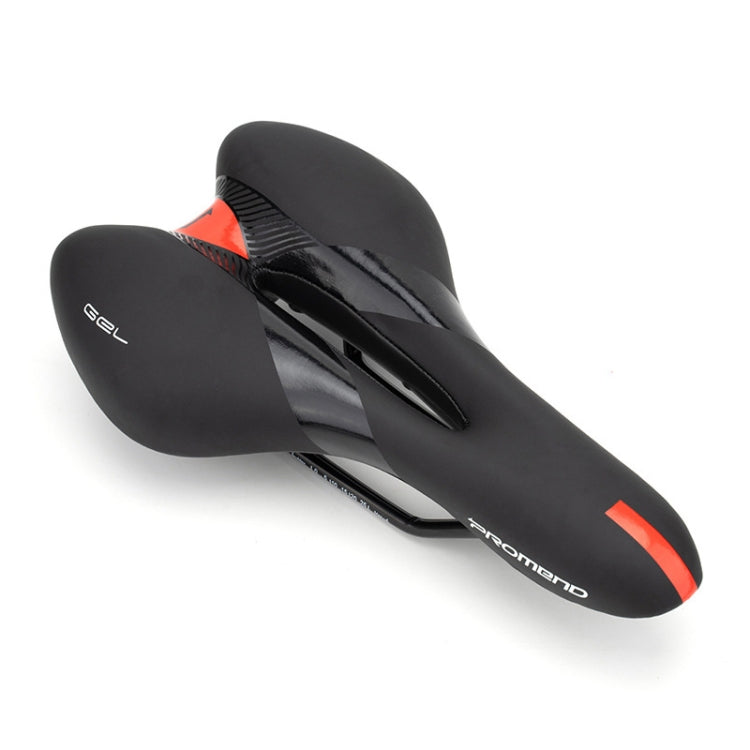 PROMEND SD-567 Hollow Breathable Silicone Racing Bicycle Saddle(Black Red) - Outdoor & Sports by PROMEND | Online Shopping UK | buy2fix