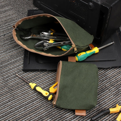 17 x 11.5 x 4cm Electrician Repair Hardware Tool Carrying Bag(Khaki) - Storage Bags & Boxes by buy2fix | Online Shopping UK | buy2fix