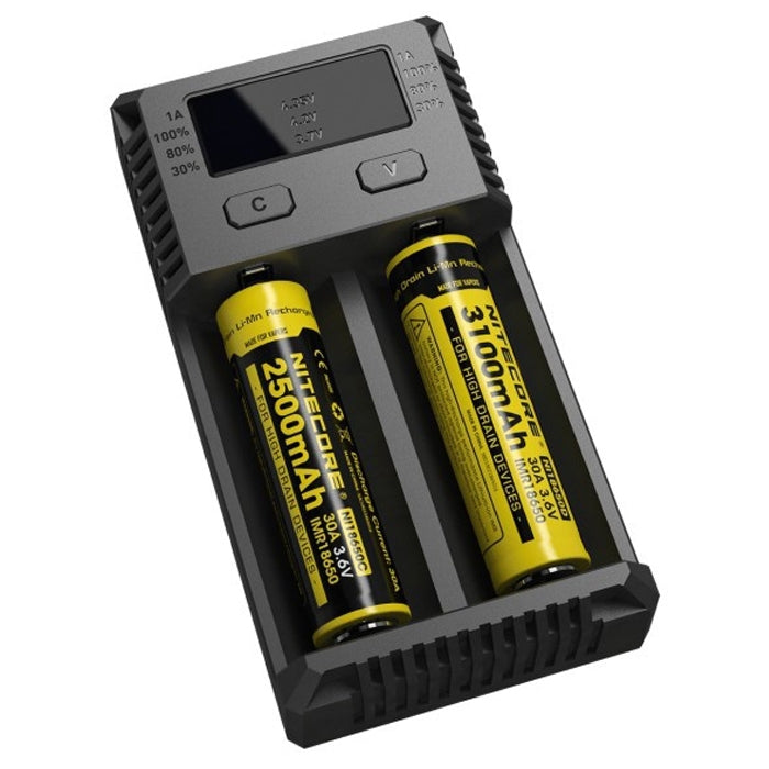 Nitecore NEW i2 Intelligent Digi Smart Charger with LED Indicator for 14500, 16340 (RCR123), 18650, 22650, 26650, Ni-MH and Ni-Cd (AA, AAA) Battery - Consumer Electronics by buy2fix | Online Shopping UK | buy2fix