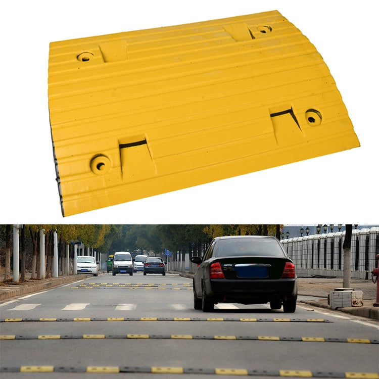 Strip Two-in-one Engineering Rubber Speed Bump, Size: 50x35x5cm - Speed Bumps by buy2fix | Online Shopping UK | buy2fix