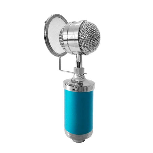 3000 Home KTV Mic Condenser Sound Recording Microphone with Shock Mount & Pop Filter for PC & Laptop, 3.5mm Earphone Port, Cable Length: 2.5m(Blue) - Consumer Electronics by buy2fix | Online Shopping UK | buy2fix