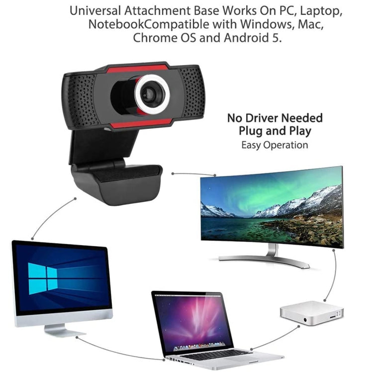 A480 480P USB Camera Webcam with Microphone - HD Camera by buy2fix | Online Shopping UK | buy2fix