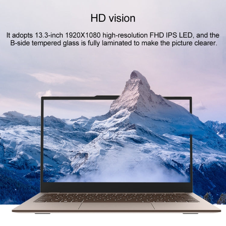 Jumper EZbook X3 Air Laptop, 13.3 inch, 8GB+128GB, Windows 10 Intel Gemini Lake N4100 Quad Core 1.1-2.4GHz, Support TF Card & Bluetooth & Dual WiFi & Mini HDMI - Jumper by jumper | Online Shopping UK | buy2fix