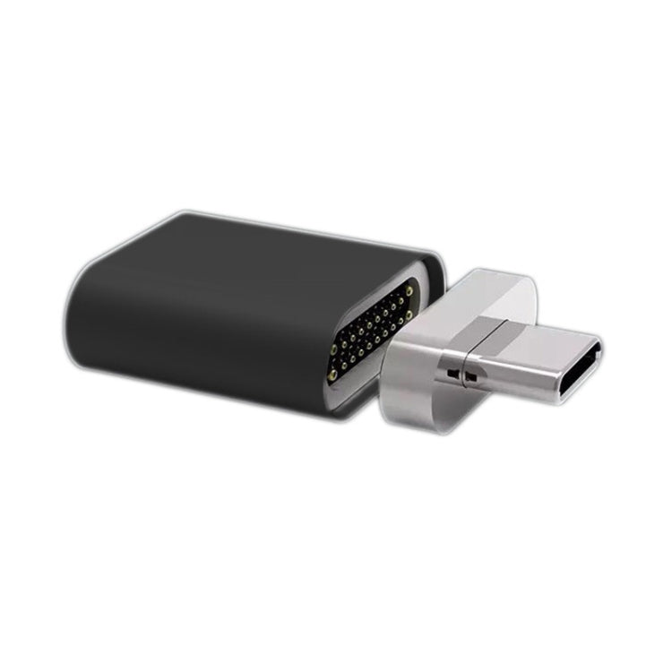 Straight USB-C / Type-C 3.1 Male to USB-C / Type-C 3.1 Female 20 Pin Magnetic Adapter (Black) - Mobile Accessories by buy2fix | Online Shopping UK | buy2fix