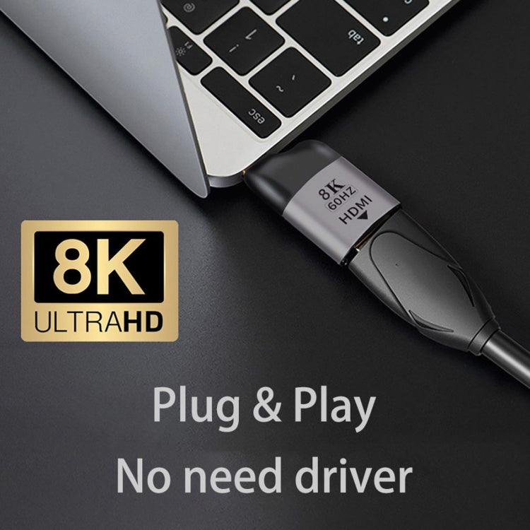 8K 60Hz HDMI Female to USB-C / Type-C Male Adapter - Computer & Networking by buy2fix | Online Shopping UK | buy2fix