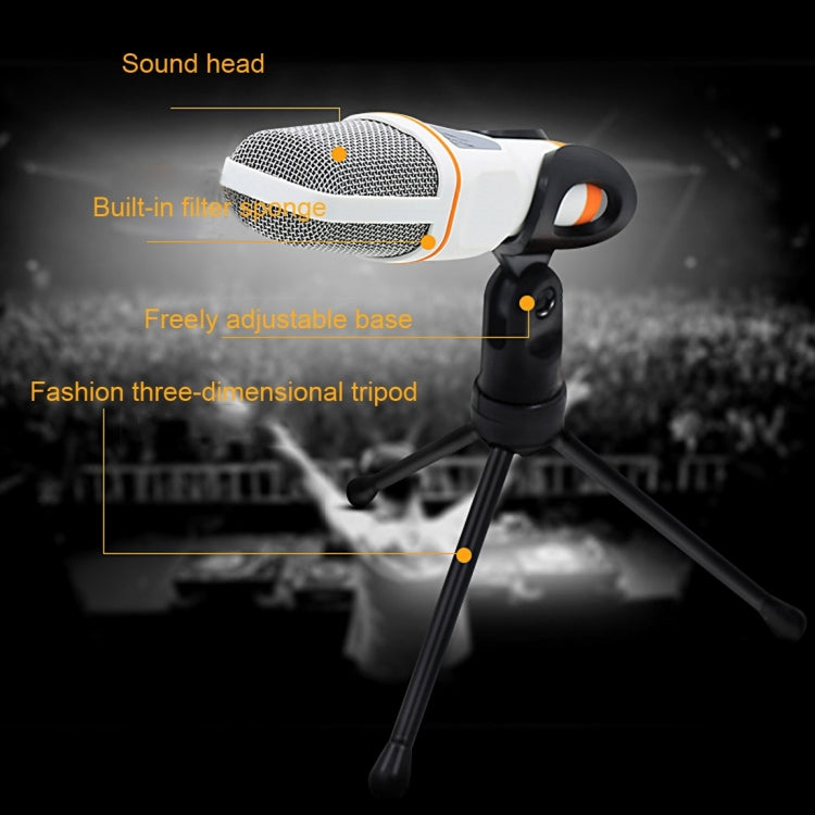 Yanmai SF666 Professional Condenser Sound Recording Microphone with Tripod Holder, Cable Length: 1.3m, Compatible with PC and Mac for Live Broadcast Show, KTV, etc.(Gold) - Consumer Electronics by Yanmai | Online Shopping UK | buy2fix