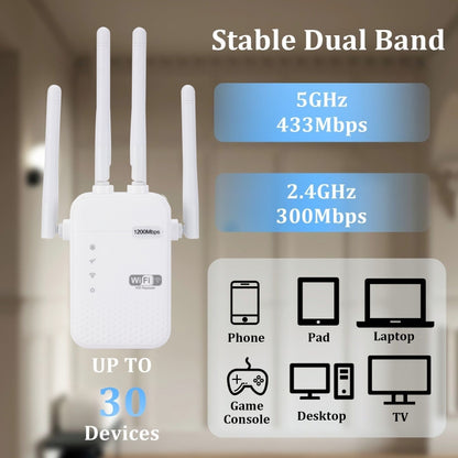 ZX-R08 300Mbps 2.4G WiFi Repeater Signal Amplifier, US Plug - Wireless Routers by buy2fix | Online Shopping UK | buy2fix