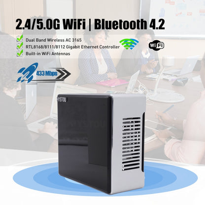 HYSTOU M5 Windows 7/8/10 / WES7/10/Linux System Mini PC, Intel Core i7-1065G7 Quad Core 8 Threads up to 3.9GHz, 64GB RAM+1TB SSD, US Plug - Windows Mini PCs by HYSTOU | Online Shopping UK | buy2fix