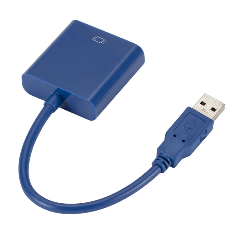 External Graphics Card Converter Cable USB3.0 to VGA, Resolution: 1080P(Blue) - Converter by buy2fix | Online Shopping UK | buy2fix