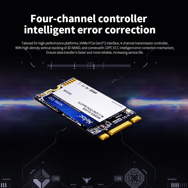 Netac N930ES 512GB M.2 2242 PCIe Gen3x2 Solid State Drive - Solid State Drives by Netac | Online Shopping UK | buy2fix