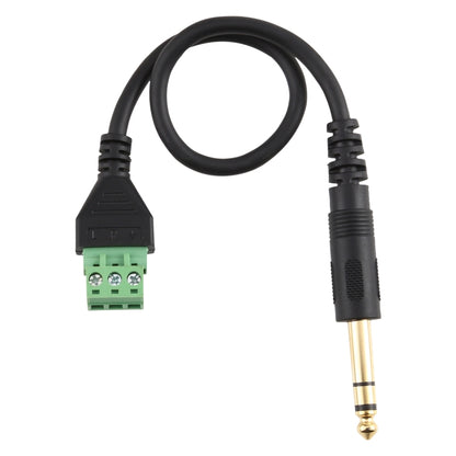 6.35mm Male to 3 Pin Pluggable Terminals Solder-free Connector Solderless Connection Adapter Cable, Length: 30cm - Microphone Audio Cable & Connector by buy2fix | Online Shopping UK | buy2fix