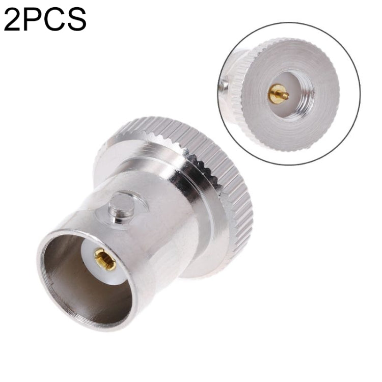 2 PCS SMA Male to BNC Female RF Connector - Consumer Electronics by buy2fix | Online Shopping UK | buy2fix