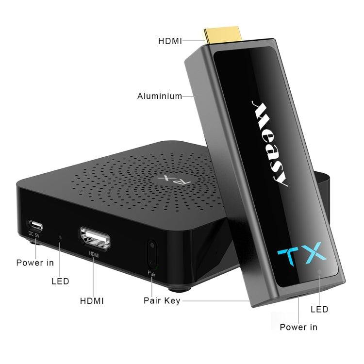 Measy W2H Mini2 60GHz Full HD 1080P Wireless 3D Transmission Kit, Transmission Distance: 30m, AU Plug - Set Top Box & Accessories by Measy | Online Shopping UK | buy2fix