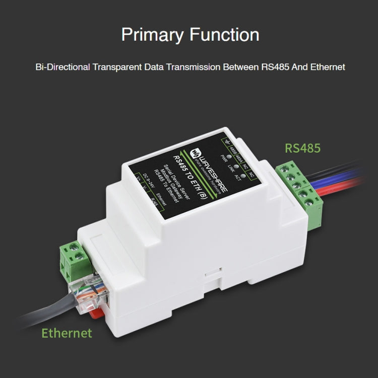 Waveshare RS485 to RJ45 Module TCP/IP to Serial Converters - Other Accessories by WAVESHARE | Online Shopping UK | buy2fix