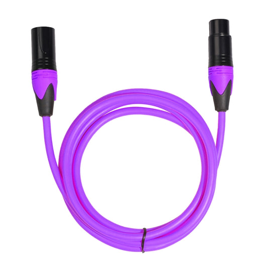 XRL Male to Female Microphone Mixer Audio Cable, Length: 3m (Purple) - Consumer Electronics by buy2fix | Online Shopping UK | buy2fix