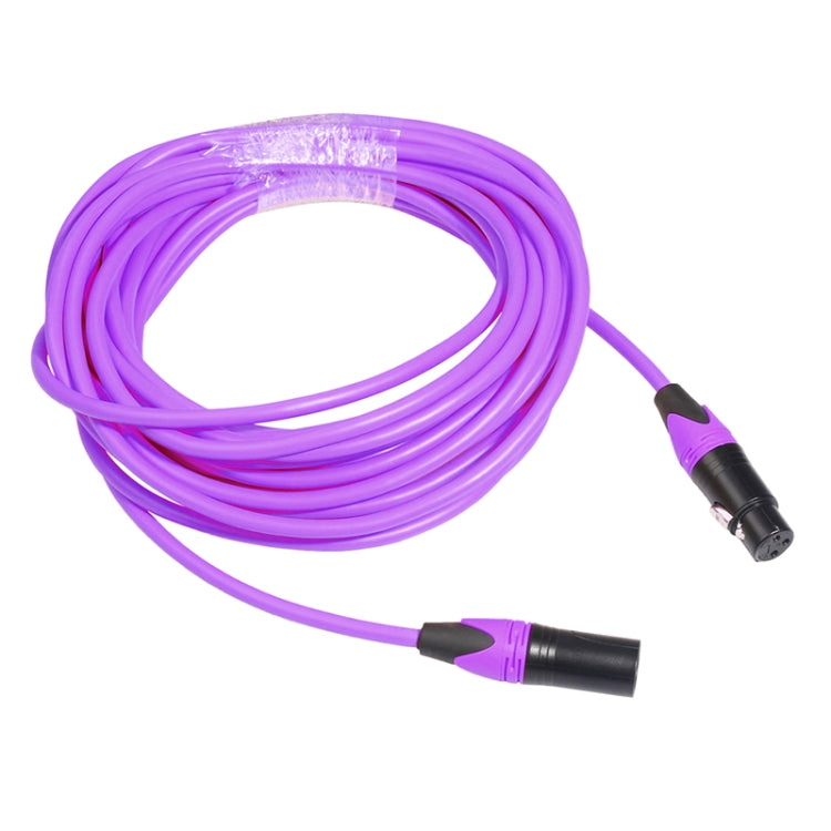 XRL Male to Female Microphone Mixer Audio Cable, Length: 5m (Purple) - Consumer Electronics by buy2fix | Online Shopping UK | buy2fix