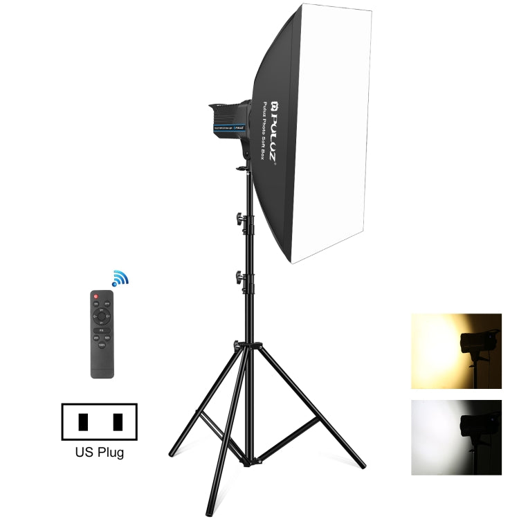 PULUZ 120W Photo Studio Strobe Flash Light Kit with Softbox Reflector & Tripod(US Plug) - Shoe Mount Flashes by PULUZ | Online Shopping UK | buy2fix