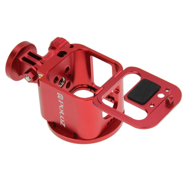 PULUZ Housing Shell CNC Aluminum Alloy Protective Cage Kit with Metal Wrench & Lens Cap & Screw & Tripod Adapter for GoPro HERO5 Session /HERO4 Session /HERO Session(Red) - Metal Cases by PULUZ | Online Shopping UK | buy2fix