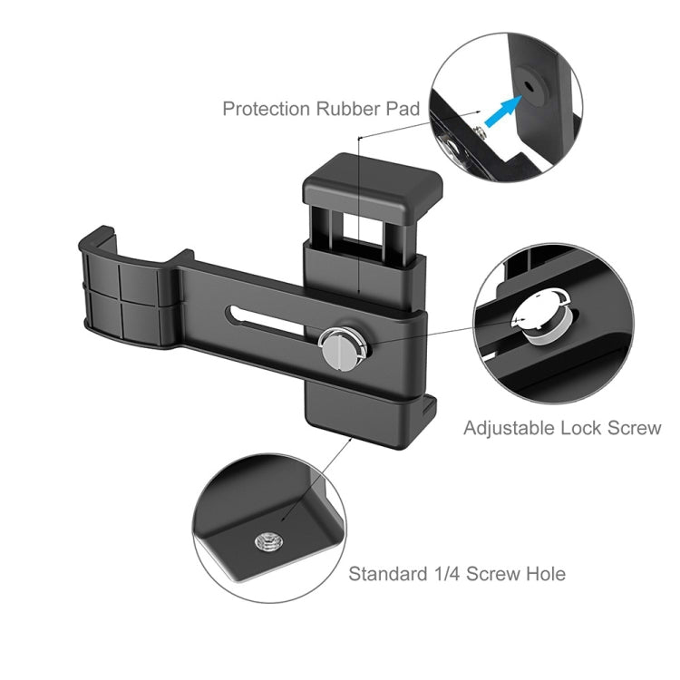 PULUZ Smartphone Fixing Clamp 1/4 inch Holder Mount Bracket for DJI OSMO Pocket / Pocket 2 - DJI & GoPro Accessories by PULUZ | Online Shopping UK | buy2fix
