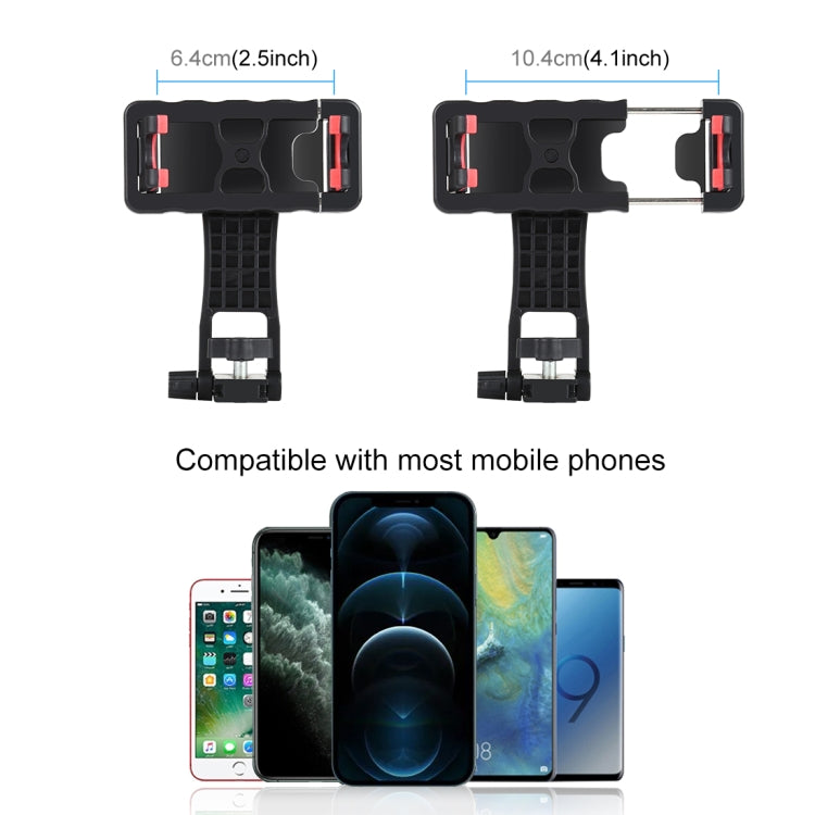 PULUZ 360 Degree Rotating Horizontal Vertical Shooting Phone ABS Clamp Holder Bracket For iPhone, Galaxy, Huawei, Xiaomi, Sony, HTC, Google and other Smartphones (Black) - Desktop Holder by PULUZ | Online Shopping UK | buy2fix