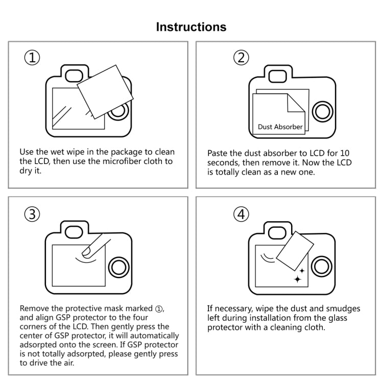 PULUZ 2.5D 9H Tempered Glass Film for Nikon D5300, Compatible with Nikon D5300 / D5500 / D5600, Pentax K-1 /K-1markii - Camera Accessories by PULUZ | Online Shopping UK | buy2fix