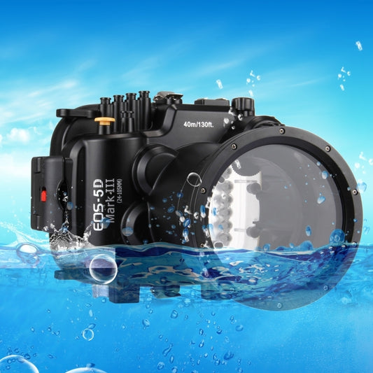 PULUZ 40m Underwater Depth Diving Case Waterproof Camera Housing for Canon EOS-5D Mark III (EF 24-105mm f/4L IS II USM) - Diving Cases by PULUZ | Online Shopping UK | buy2fix