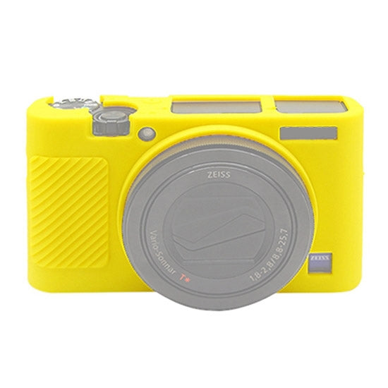 PULUZ Soft Silicone Protective Case for Sony RX100 III / IV / V(Yellow) - Camera Accessories by PULUZ | Online Shopping UK | buy2fix