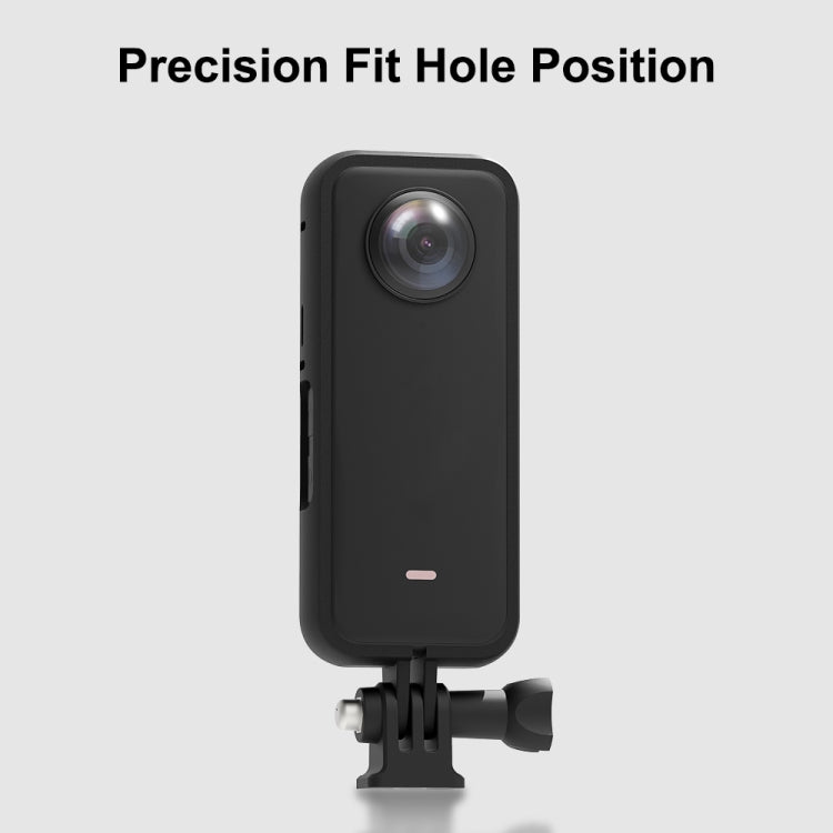 For Insta360 X3 PULUZ ABS Protective Frame with  Adapter Mount & Screw(Black) - DJI & GoPro Accessories by PULUZ | Online Shopping UK | buy2fix