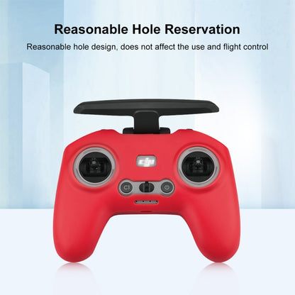 For DJI FPV Combo Remote Control PULUZ Silicone Protective Case(Red) - DJI & GoPro Accessories by PULUZ | Online Shopping UK | buy2fix