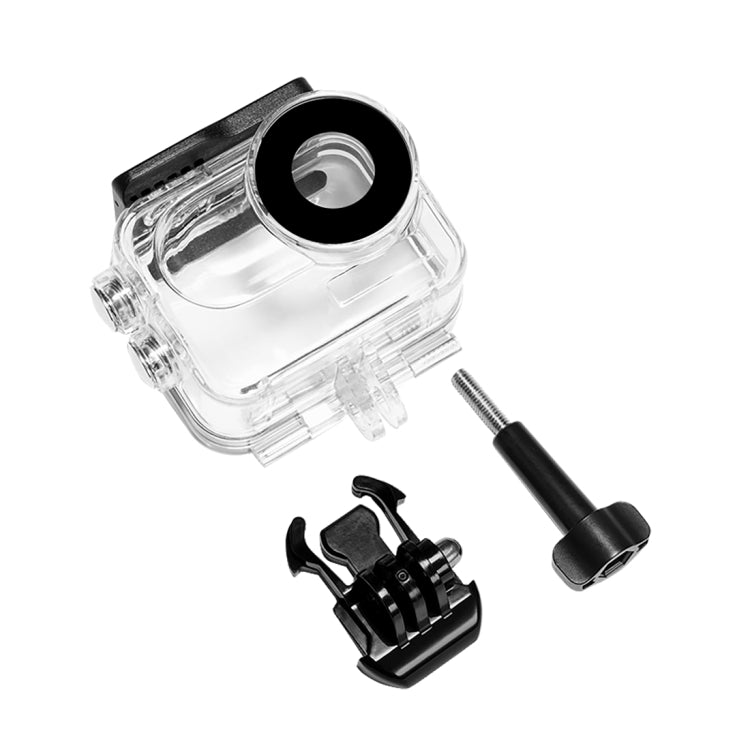 For Insta360 GO 3 PULUZ 60m Underwater Waterproof Housing Case with Base Adapter & Screw (Transparent) - Case & Bags by PULUZ | Online Shopping UK | buy2fix