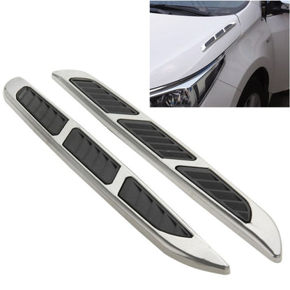 2 PCS Bonnet Air Flow Vent Fender Sticker for Car Decoration, Size: 36.5cm x 3.5cm x 1cm - Decorative Sticker by buy2fix | Online Shopping UK | buy2fix