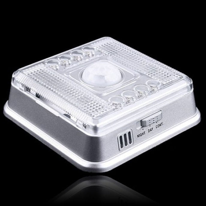 L0803SER 8 LED Light PIR Auto Sensor Motion Detector(White) - Sensor LED Lights by buy2fix | Online Shopping UK | buy2fix