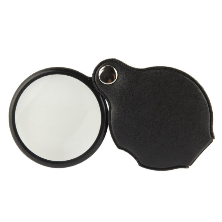 10 PCS 5X 50mm Magnifier Pocket Folding Magnifying Glass Loupe Pocket Spiegel(Black) - Hand Held Style by buy2fix | Online Shopping UK | buy2fix