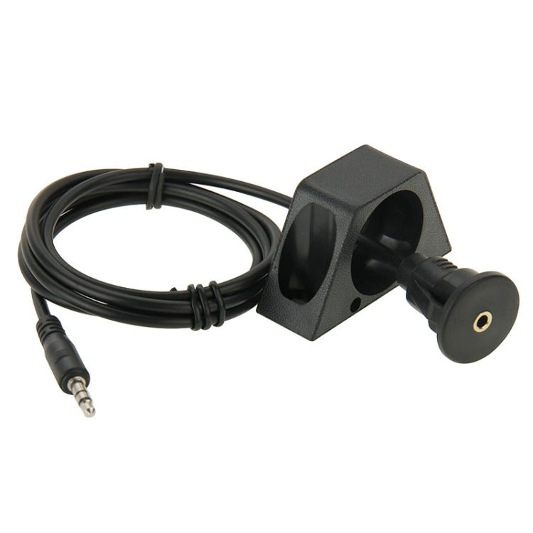 3.5mm Male to Female Extension Cable with Car Flush Mount, Length: 1m - In Car by buy2fix | Online Shopping UK | buy2fix