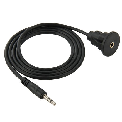 3.5mm Male to Female Extension Cable with Car Flush Mount, Length: 1m - In Car by buy2fix | Online Shopping UK | buy2fix