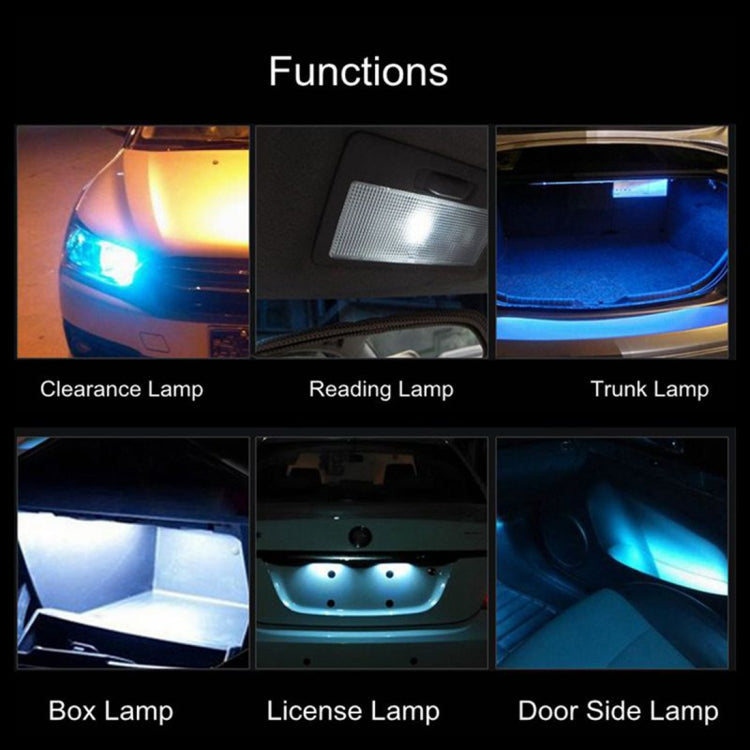 10 PCS T10 8 LED Car Signal Light Bulb(Pink Light) - In Car by buy2fix | Online Shopping UK | buy2fix