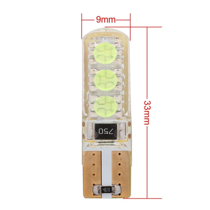 10 PCS T10 3W 300LM Silicone 6 LED SMD 5050 Car Clearance Lights Lamp, DC 12V - In Car by buy2fix | Online Shopping UK | buy2fix