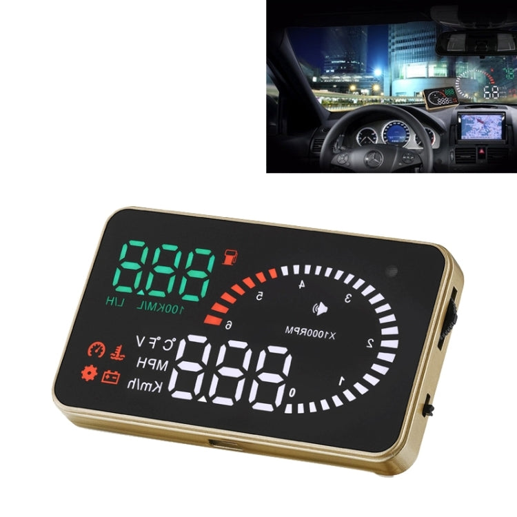 X6 3.5 inch Car OBDII / EUOBD HUD Vehicle-mounted Head Up Display Security System, Support Speed & Water Temperature & Speed Alarm & Fuel Consumption & Battery Voltage, etc. - Head Up Display System by buy2fix | Online Shopping UK | buy2fix