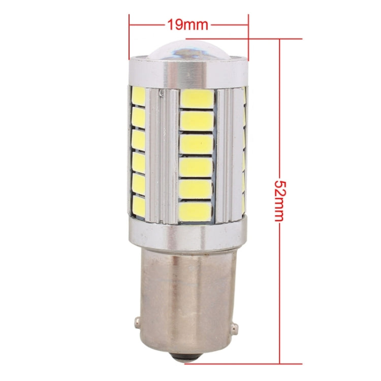 2 PCS 1156 16.5W 990LM 6500K White Light 5630 SMD 33 LED Car Brake / Steering Light Bulb, DC12V - In Car by buy2fix | Online Shopping UK | buy2fix