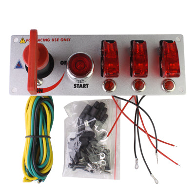 Flip-up Start Ignition Switch Panel and Accessories for Racing Sport (DC 12V) - In Car by buy2fix | Online Shopping UK | buy2fix