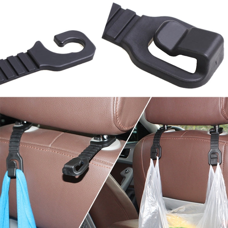 2 PCS Car Auto Seat Back Bottle Bag Holder Hook Pothook(Black) - Auto Fastener & Clips by buy2fix | Online Shopping UK | buy2fix