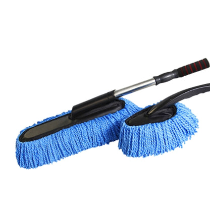 Car Cleaning Tools Car Washing Dewaxing Shan Cotton Brush Mop with Retractable Stainless Steel Tube(Blue) - Car washing supplies by buy2fix | Online Shopping UK | buy2fix