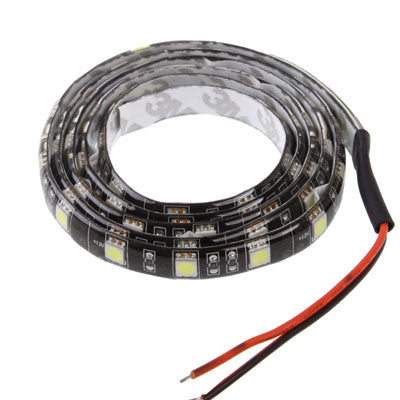 White 60 LED 5050 SMD Waterproof Flexible Car Strip Light, DC 12V, Length: 1m - In Car by buy2fix | Online Shopping UK | buy2fix