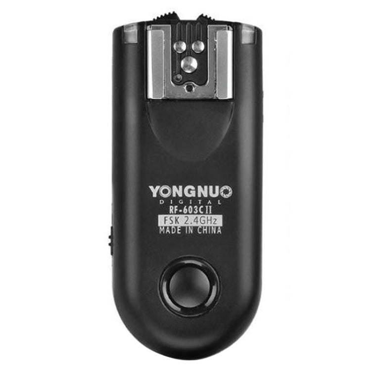 2 PCS YONGNUO RF603C II FSK 2.4GHz Wireless Flash Trigger with C1 Shutter Connecting Cable - Wireless Flash Trigger by YONGNUO | Online Shopping UK | buy2fix