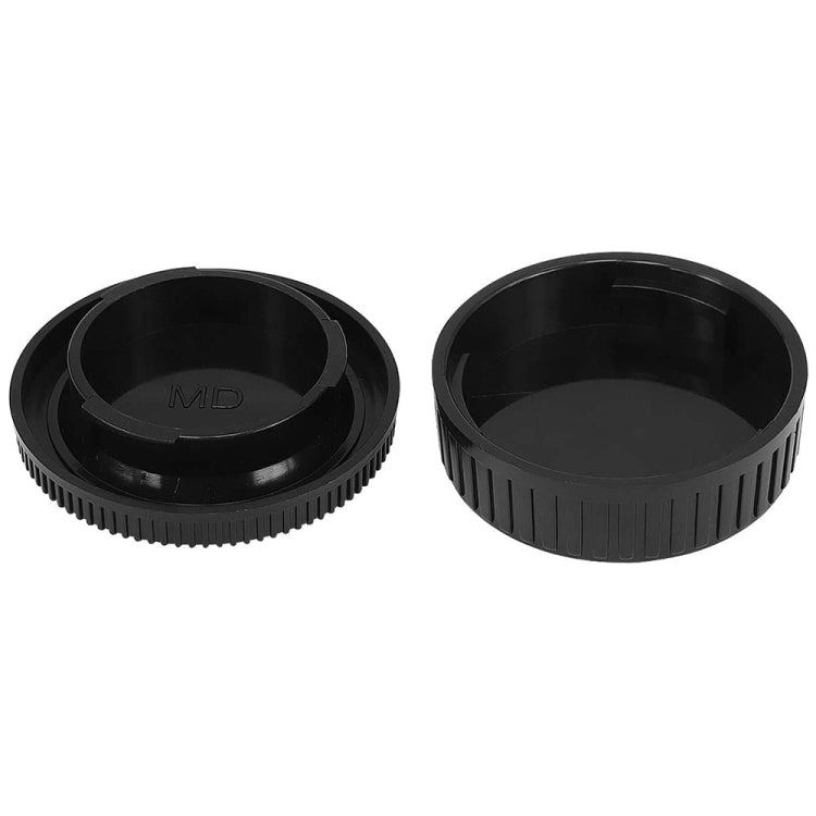 Camera Body Cover & Rear Lens Cap for Minolta MD(Black) - Camera Accessories by buy2fix | Online Shopping UK | buy2fix