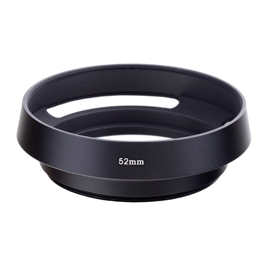 52mm Metal Vented Lens Hood for Leica(Black) - Camera Accessories by buy2fix | Online Shopping UK | buy2fix