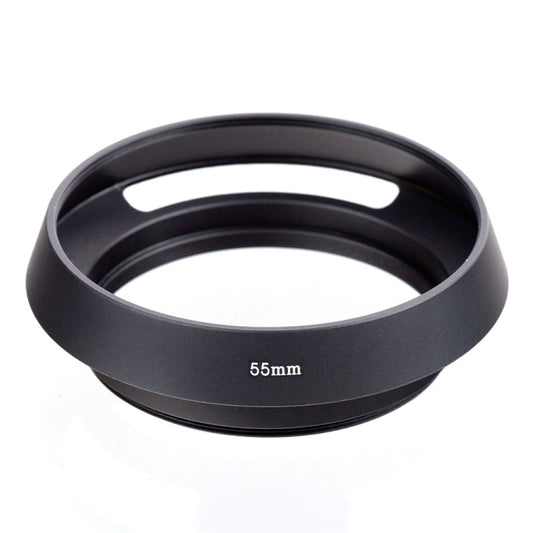 Metal Vented Lens Hood for All Leica Lens with 55mm Filter Thread(Black) - Camera Accessories by buy2fix | Online Shopping UK | buy2fix