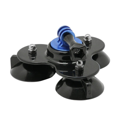 Triangle Direction Suction Cup Mount with Tripod Mount + Handle Screw for GoPro Hero11 Black / HERO10 Black /9 Black /8 Black /7 /6 /5 /5 Session /4 Session /4 /3+ /3 /2 /1, DJI Osmo Action and Other Action Cameras(Dark Blue) - DJI & GoPro Accessories by buy2fix | Online Shopping UK | buy2fix