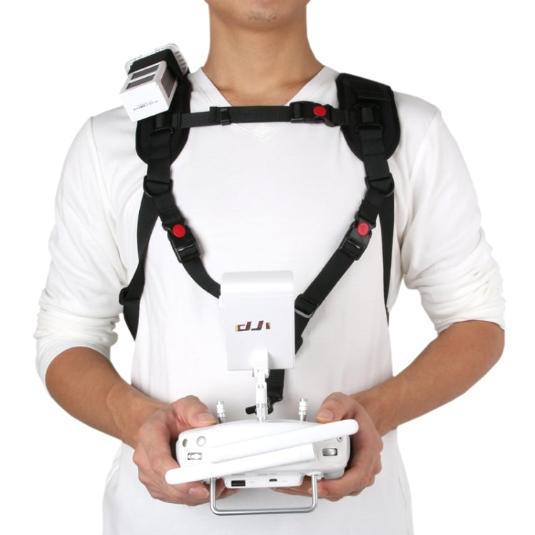 Shoulder Backpack Carry Case Multipurpose Bag Neck Strap Belt for Dji Phantom 3 / 2 / 1 / Vision+, Carry Available for Quadcopter, Remote Controller, Battery, Propellers(Black) - DJI & GoPro Accessories by buy2fix | Online Shopping UK | buy2fix